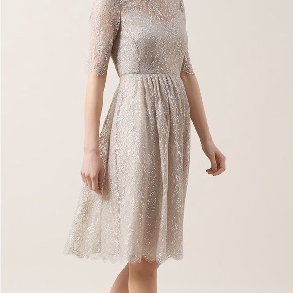 Hobbs silver sparkle tea dress
